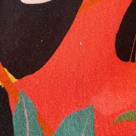 Farm Rio x Anthropologie Toucan Tropical Rainforest Wrap Blouse Size XS - Picture 15 of 15
